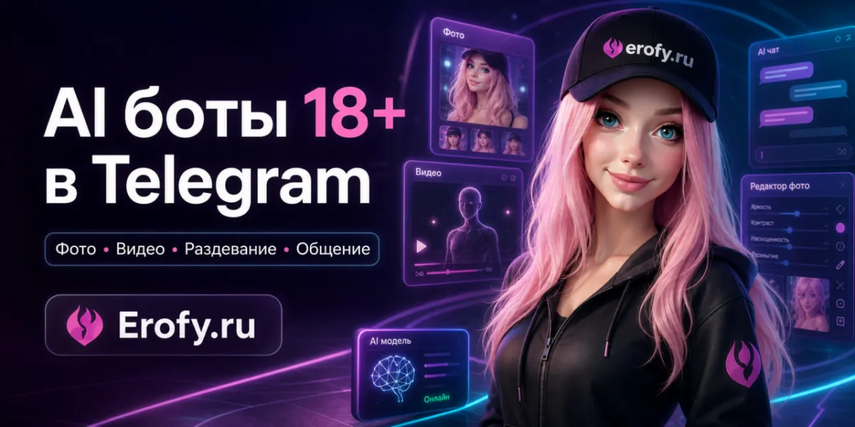 AI боты 18+ в Telegram: фото, видео, раздевание и общение
