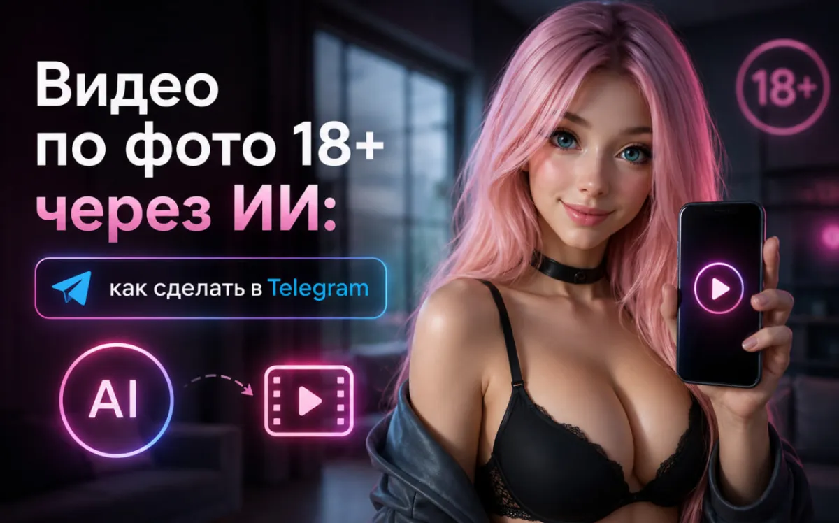 Видео по фото 18+ через ИИ: как сделать в Telegram