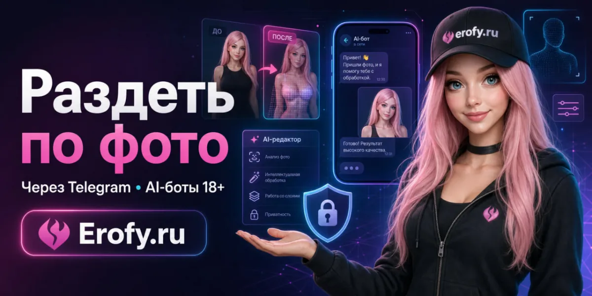 Раздеть по фото через Telegram: лучшие AI-боты 18+
